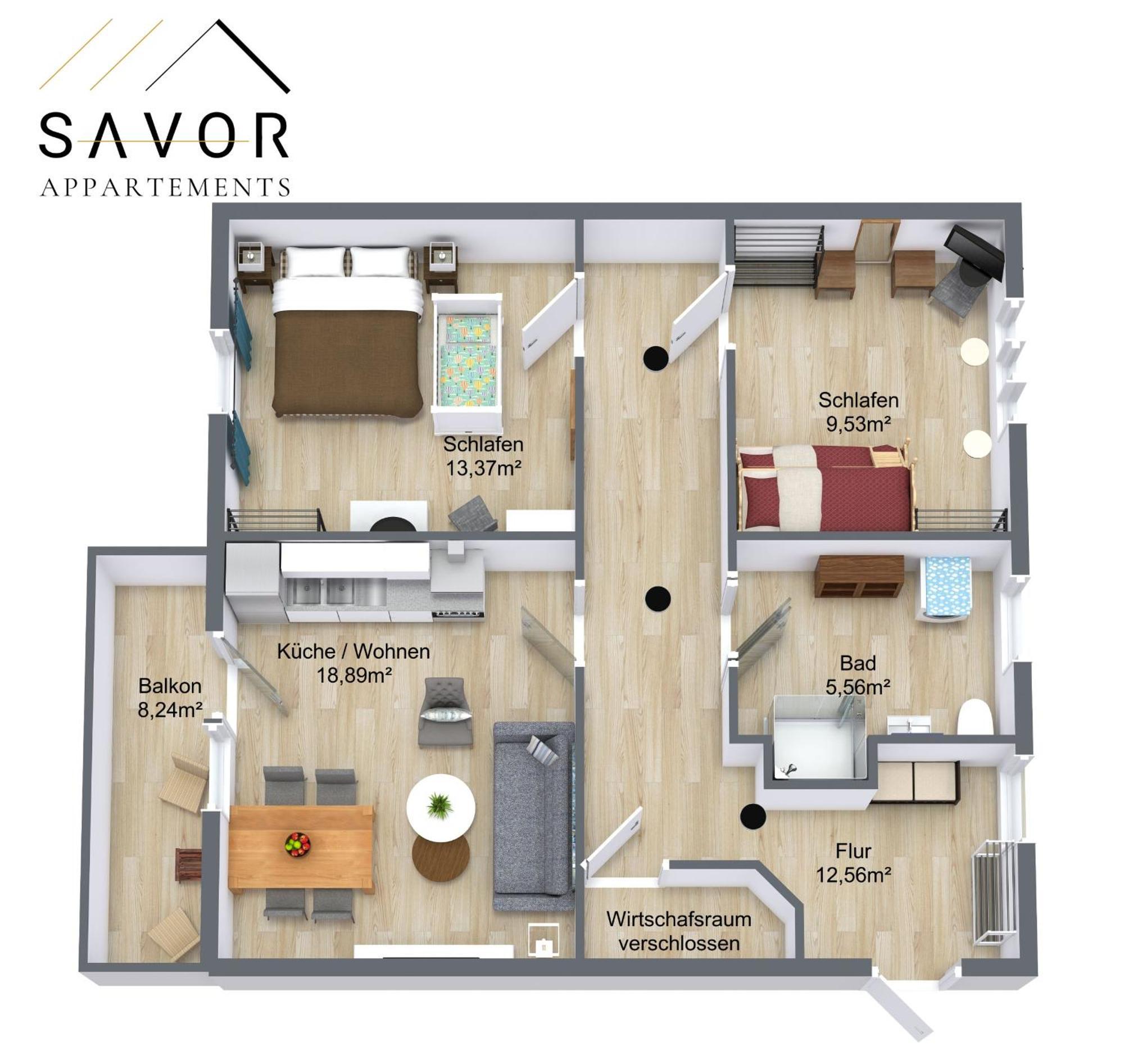Savor Appartement 5 Personen 2 Schlafzimmer Babybett Netflix Balkon Zentrum Bautzen Exterior photo